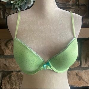 XHILARATION-BRIGHT GREEN BRA-36B